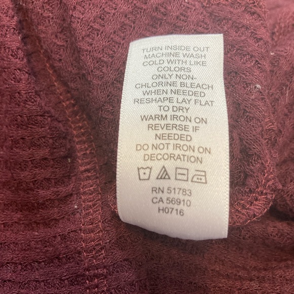 Maurices Deep Burgundy Cardigan Sweater - Picture 5 of 7